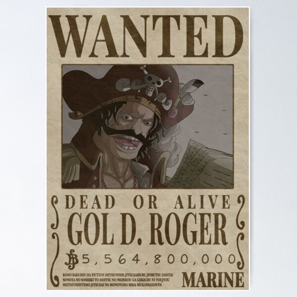 Gol D. Roger - One Piece Wanted #1 - One Piece Posters - (Wanted/Marine)