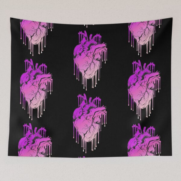 Item preview, Pink Raimbow painting Heart Human Anatomy designed and sold by Collagedream.
