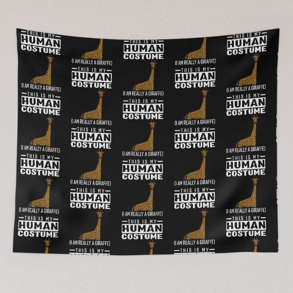 Item preview, This Is My Human Costume I'm Really A Giraffe Funny Halloween designed and sold by fatamyfan1.