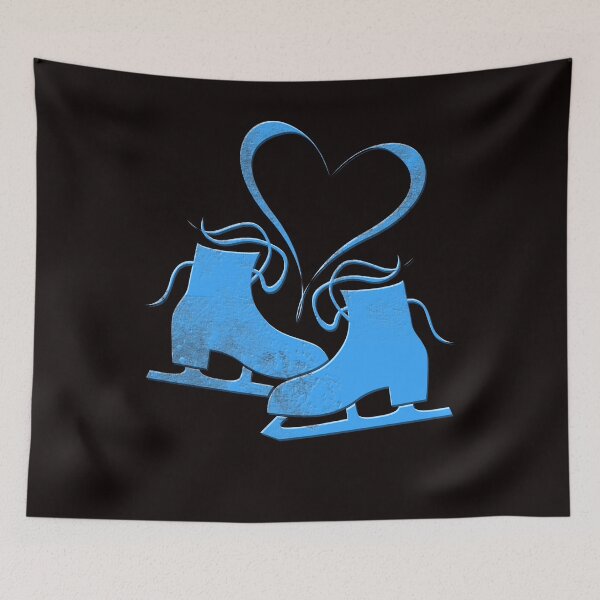 Item preview, Love heart ice skates ice skating designed and sold by Imutobi.