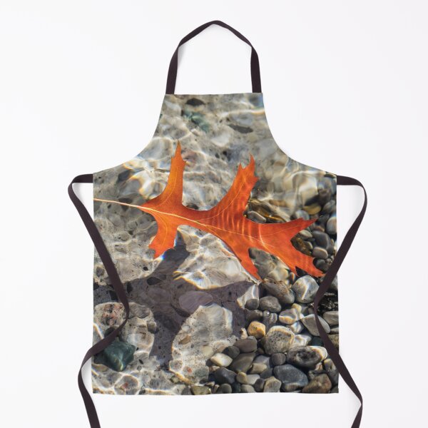 Item preview, Playful Patterns - Slender Oak Leaf in Bold Vermilion Floating Underwater designed and sold by Georgia Mizuleva.