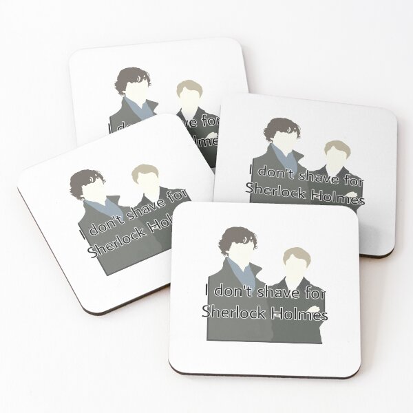 Item preview, I Don't Shave For Sherlock Holmes Quote designed and sold by poetryartworm.