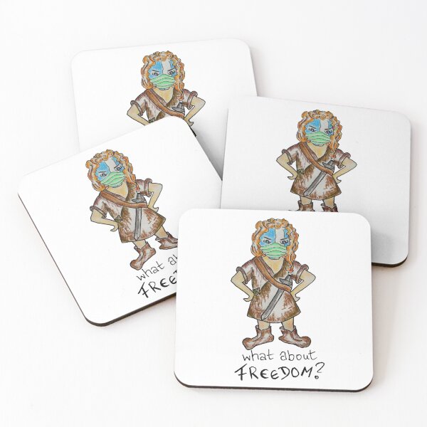 Item preview, Facemasks and Freedom - funny cartoon Scotland character in a kilt designed and sold by Canvasvendetta.