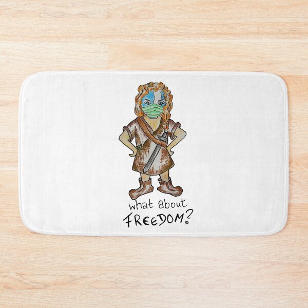 Item preview, Facemasks and Freedom - funny cartoon Scotland character in a kilt designed and sold by Canvasvendetta.