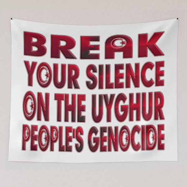 Item preview,  BREAK YOUR SILENCE ON THE UYGHUR PEOPLE'S GENOCIDE designed and sold by Ralek.