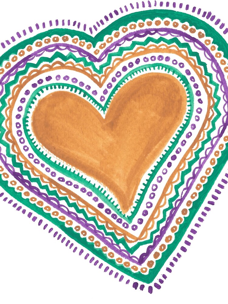 Thumbnail 5 of 5, Graphic T-Shirt, Golden Heart designed and sold by lauramaxwell.