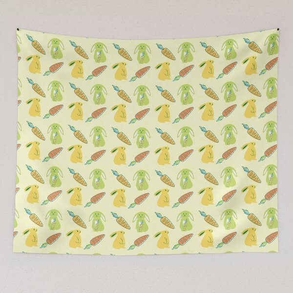 Item preview, Cute Carrot and Bunny Pattern designed and sold by Lolas-Creations.