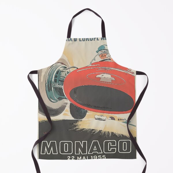 Item preview, Monaco Grand Prix 1955 Poster - Classic Vintage F1 Racing Art designed and sold by Road To Track.