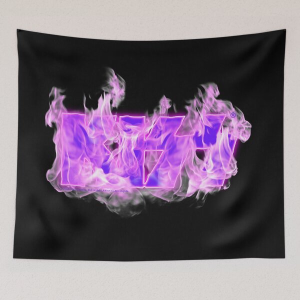 Item preview, Kiss Band Purple Fire Logo designed and sold by designminimal.