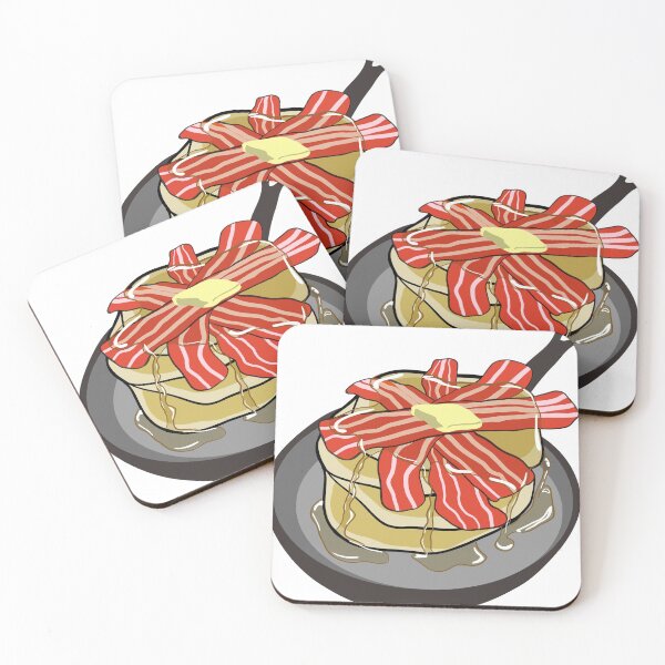 Item preview, Bacon Pancake Stack in cast iron frying pan. designed and sold by borednomad.
