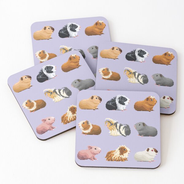 Item preview, Guinea Pig Queue Pattern (purple)  designed and sold by bmartindesigns.