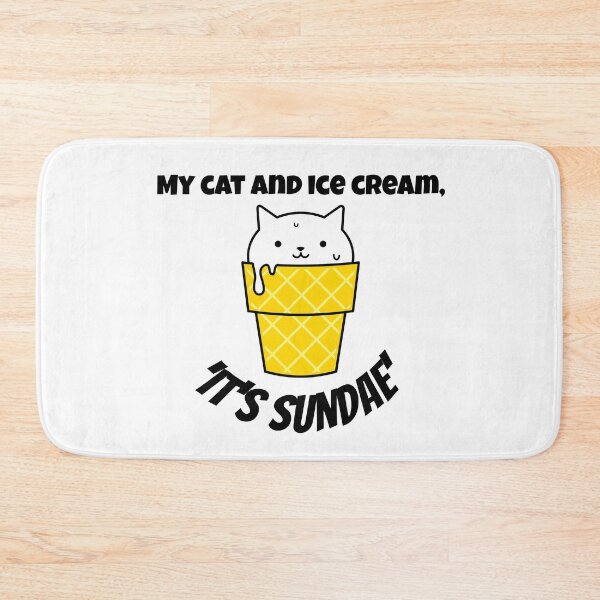 Item preview, My cat and I 'scream', "it's SUNDAE!" designed and sold by malkhteb.