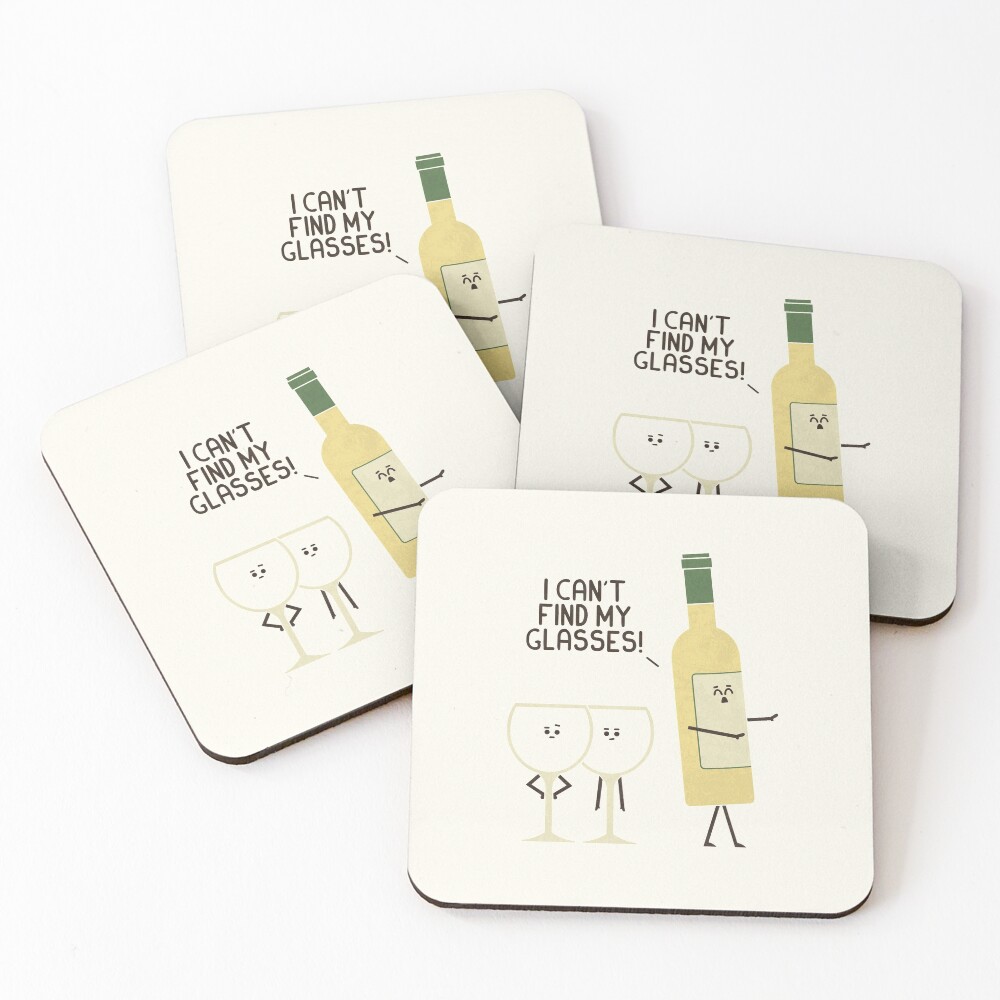 Lost Glasses Coasters (Set of 4)