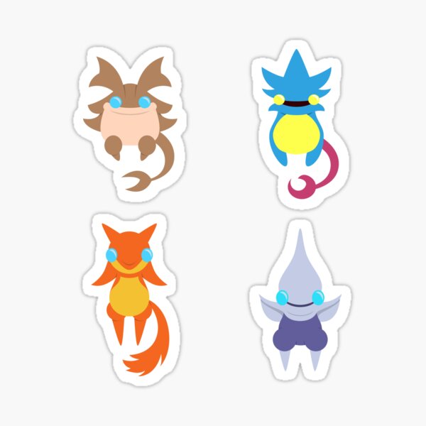Elemental Djinns Golden Sun Sticker