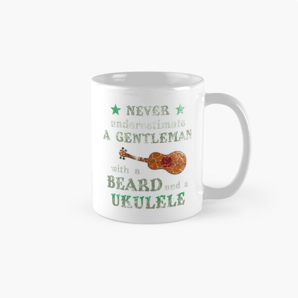 Item preview, Never underestimate ukulele player with beard designed and sold by DeliriousSteve.