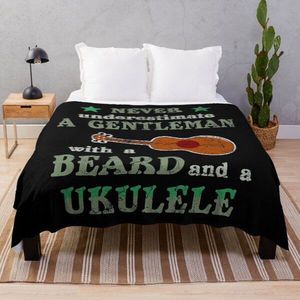Item preview, Never underestimate ukulele player with beard designed and sold by DeliriousSteve.