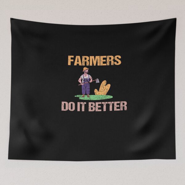 Item preview, FARMERS DO IT BETTER Tractor Funny Farming Humor Sarcasm An Apple designed and sold by lmyer.