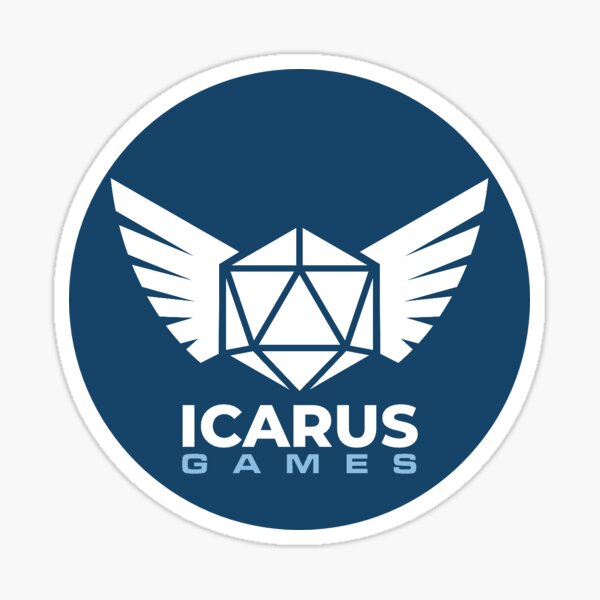 Icarus Games Logo Glossy Sticker
