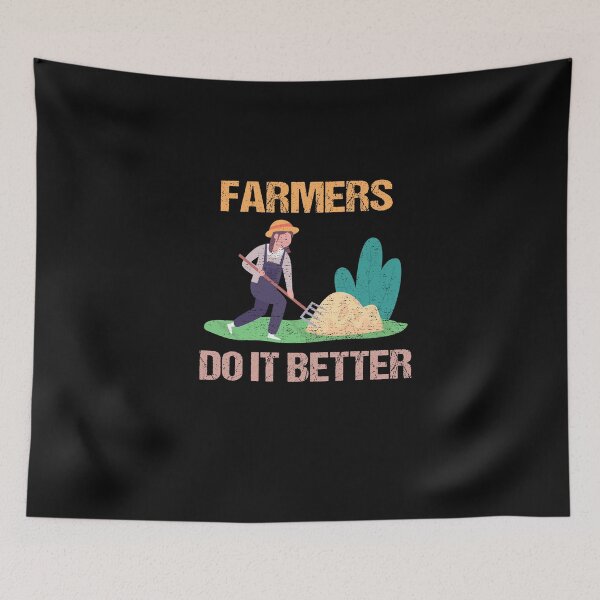 Item preview, FARMERS DO IT BETTER Tractor Funny Farming Humor Sarcasm An Apple designed and sold by lmyer.