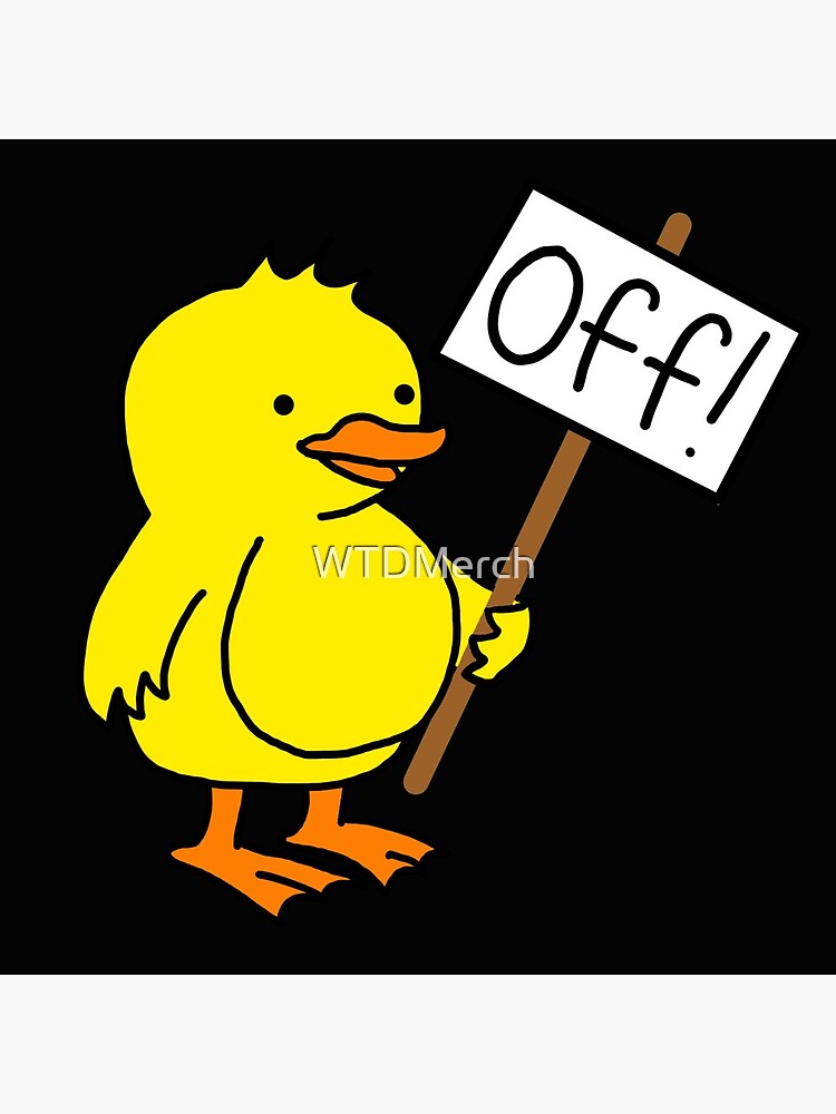 "Duck Off!" Coasters (Set of 4) for Sale by WTDMerch Redbubble
