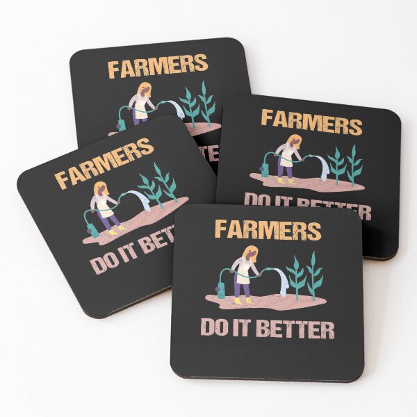 Item preview, FARMERS DO IT BETTER Tractor Funny Farming Humor Sarcasm An Apple designed and sold by lmyer.