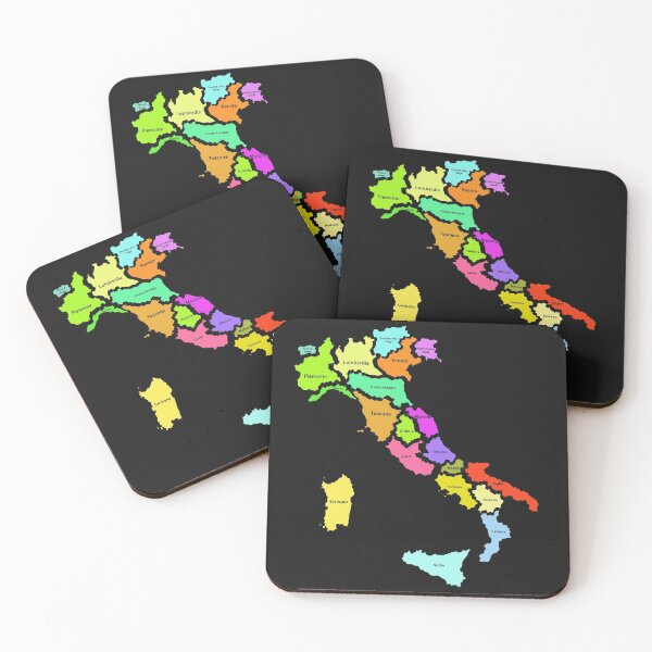Item preview, Italy regions map and names designed and sold by runstore.