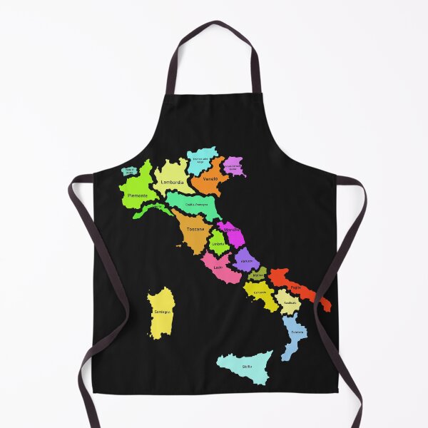 Item preview, Italy regions map and names designed and sold by runstore.