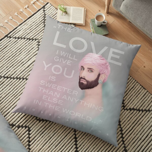 LOVEMACHINE 1 Coussin de sol