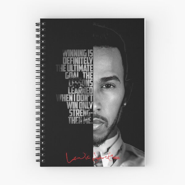 Item preview, Black and white Lewis Hamilton motivational quote. designed and sold by Enea Kelo.