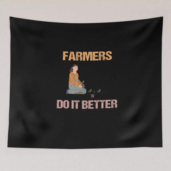 Item preview, FARMERS DO IT BETTER Tractor Funny Farming Humor Sarcasm An Apple designed and sold by lmyer.