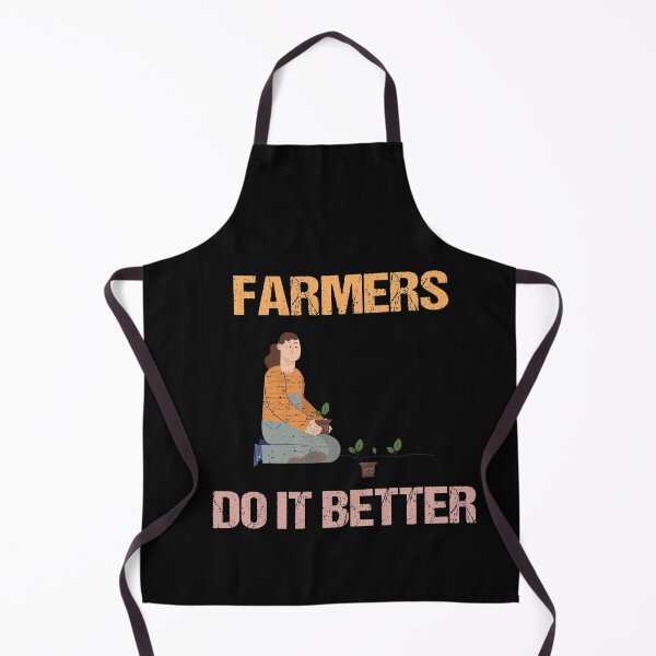 Item preview, FARMERS DO IT BETTER Tractor Funny Farming Humor Sarcasm An Apple designed and sold by lmyer.