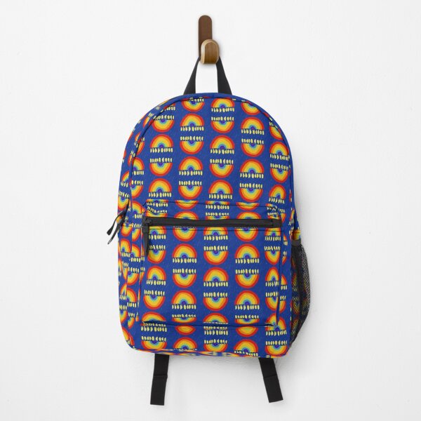 Item preview, Rainbow Chanukiah Dark Blue Print designed and sold by TillaCrowne.