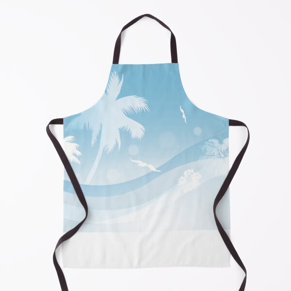 Item preview, Tropical background in blue colors designed and sold by schtroumpf2510.