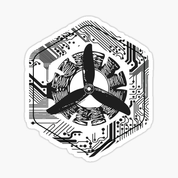 "Abstract FPV Badge" Sticker for Sale by andy-j-mk | Redbubble