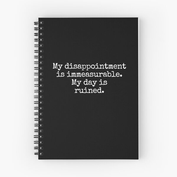 Item preview, My disappointment is immeasurable. My day is ruined. - Typewriter Style designed and sold by MoClan-Graphics.