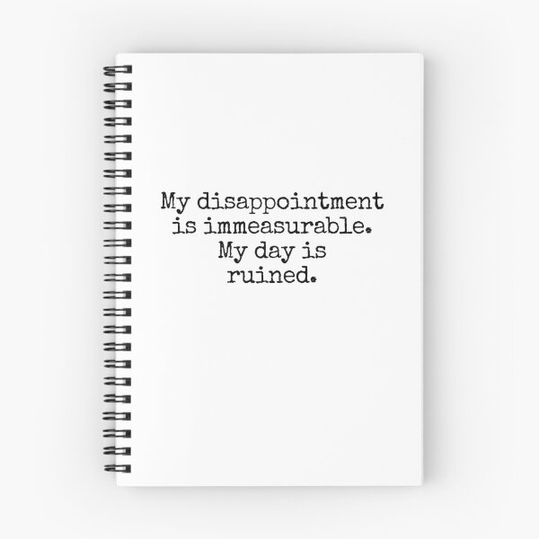 Item preview, My disappointment is immeasurable. My day is ruined. - Typewriter Style designed and sold by MoClan-Graphics.