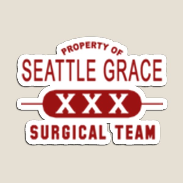 Aperçu de l'œuvre Propriété de Seattle Grace en Rouge créée et vendue par hfournier.