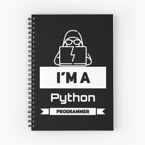 Aperçu de l'œuvre Je suis un programmeur Python (blanc) créée et vendue par Stornu2Ruedas.