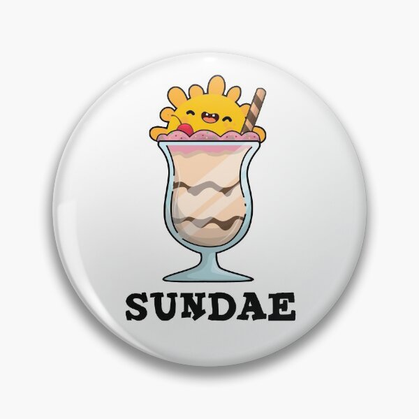 Item preview, Sundae Funny Sunday Ice Cream Puns  designed and sold by punnybone.