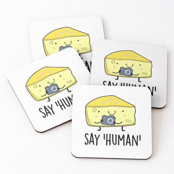 Item preview, Say Human Funny Photographer Cheese Puns  designed and sold by punnybone.