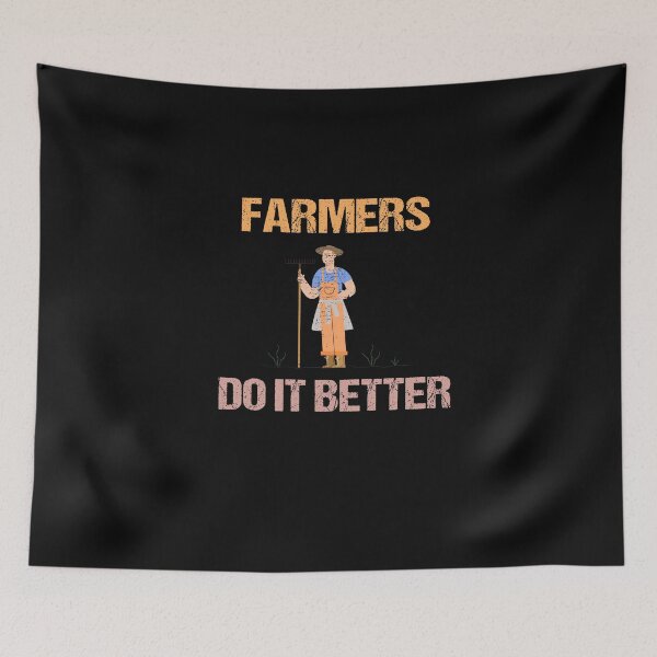 Item preview, FARMERS DO IT BETTER Tractor Funny Farming Humor Sarcasm An Apple designed and sold by lmyer.
