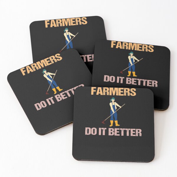Item preview, FARMERS DO IT BETTER Tractor Funny Farming Humor Sarcasm An Apple designed and sold by lmyer.