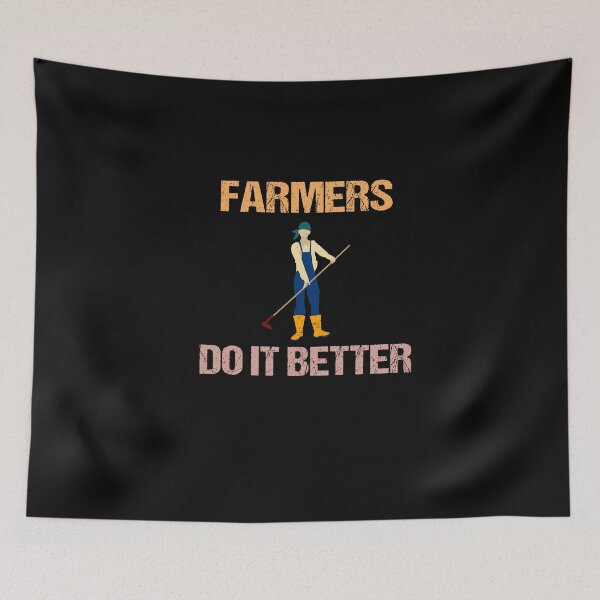 Item preview, FARMERS DO IT BETTER Tractor Funny Farming Humor Sarcasm An Apple designed and sold by lmyer.
