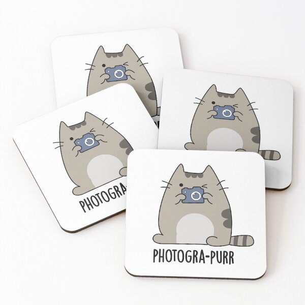 Item preview, Photogra-purr Funny Photographer Cat Puns  designed and sold by punnybone.
