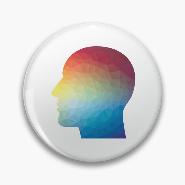 Item preview, Human head color silhouette designed and sold by binti163.