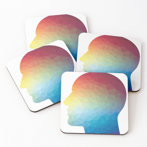 Item preview, Human head color silhouette designed and sold by binti163.
