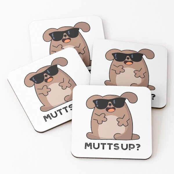 Item preview, Mutts Up Funny Doggie Puns  designed and sold by punnybone.