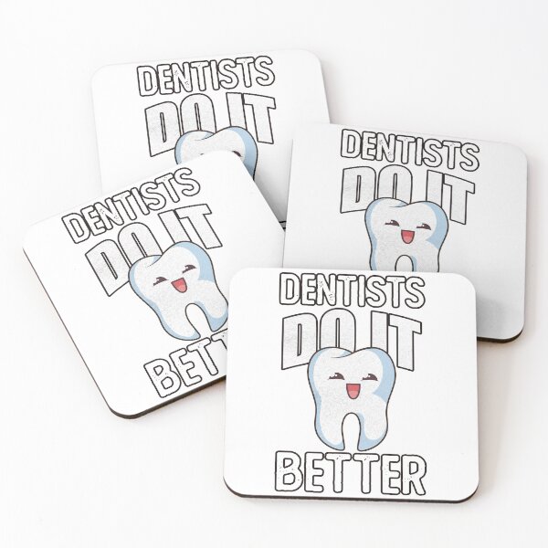 Item preview, Dentists Do It Better Funny White Molar Tooth designed and sold by Rawsky.