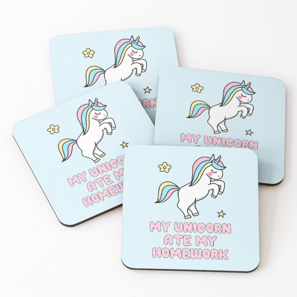 Item preview, My Unicorn Ate My Homework Cute designed and sold by azmndesigns.
