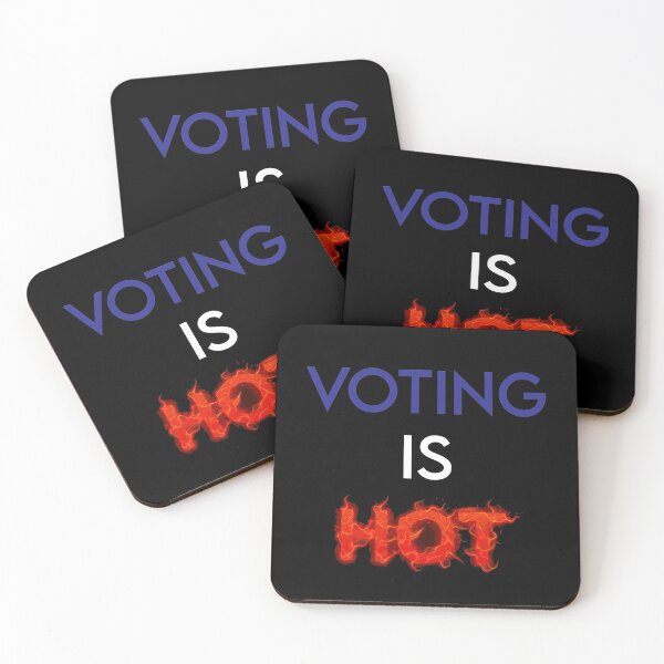 Item preview, VOTING IS HOT designed and sold by MJLdesigns.